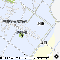 福島県喜多方市岩月町宮津中田付2814周辺の地図