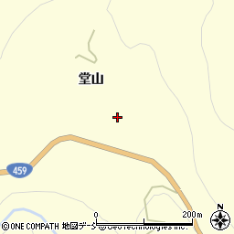 福島県喜多方市山都町蓬莱（堂山）周辺の地図