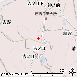 福島県福島市松川町浅川吉ノ口周辺の地図