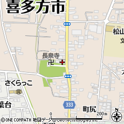 福島県喜多方市松山町村松常盤町2750周辺の地図