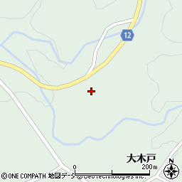 福島県川俣町（伊達郡）飯坂（八十刈）周辺の地図