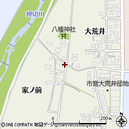 福島県喜多方市松山町大飯坂家ノ前2309周辺の地図