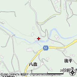 福島県福島市立子山（河原田）周辺の地図