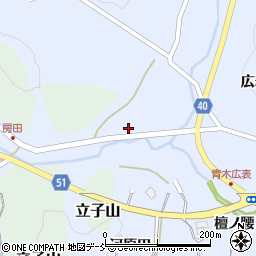 福島県福島市飯野町青木木戸脇周辺の地図
