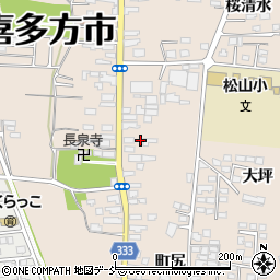 福島県喜多方市松山町村松常盤町2680周辺の地図
