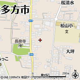 福島県喜多方市松山町村松常盤町2617周辺の地図