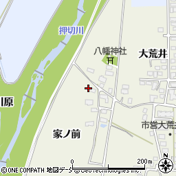 福島県喜多方市松山町大飯坂家ノ前2302周辺の地図