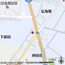 福島県喜多方市岩月町宮津西田窪周辺の地図