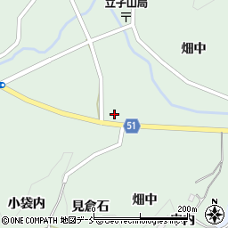福島県福島市立子山疱除神周辺の地図