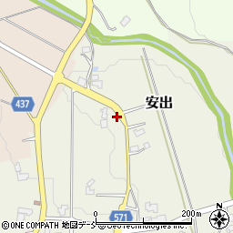 新潟県五泉市安出52周辺の地図