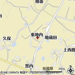福島県福島市松川町金沢（東地内）周辺の地図