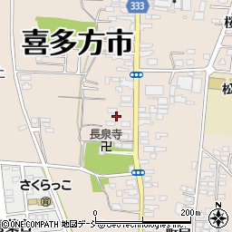 福島県喜多方市松山町村松常盤町2745周辺の地図