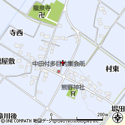 福島県喜多方市岩月町宮津中田付2807周辺の地図