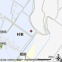 福島県喜多方市岩月町宮津堤田周辺の地図