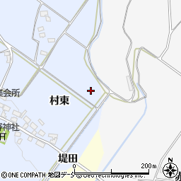 福島県喜多方市岩月町宮津（堤田）周辺の地図