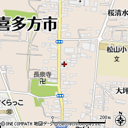福島県喜多方市松山町村松常盤町2683周辺の地図
