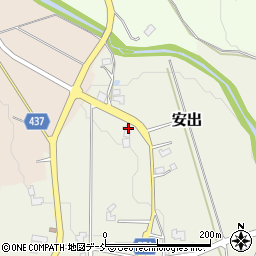 新潟県五泉市安出90周辺の地図