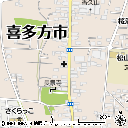 福島県喜多方市松山町村松常盤町2742周辺の地図