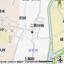 福島県喜多方市松山町鳥見山二貫分前3周辺の地図