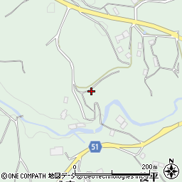 福島県福島市立子山河原田山周辺の地図