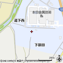 福島県喜多方市岩月町宮津（道下西）周辺の地図