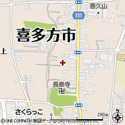 福島県喜多方市松山町村松常盤町2741周辺の地図