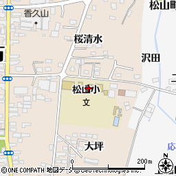 喜多方市立松山小学校周辺の地図
