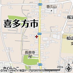 福島県喜多方市松山町村松常盤町2740周辺の地図
