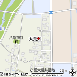 福島県喜多方市松山町大飯坂大荒井周辺の地図