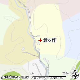 福島県伊達郡川俣町倉ヶ作周辺の地図