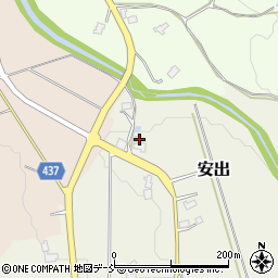 新潟県五泉市安出21周辺の地図