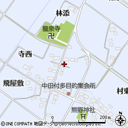 福島県喜多方市岩月町宮津中田付2794-1周辺の地図