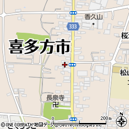 福島県喜多方市松山町村松常盤町2743周辺の地図