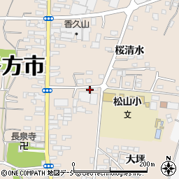 福島県喜多方市松山町村松常盤町2592周辺の地図