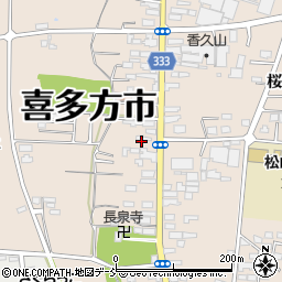 福島県喜多方市松山町村松常盤町2737周辺の地図