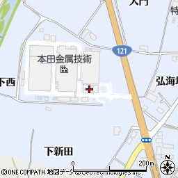 福島県喜多方市岩月町宮津道下東周辺の地図