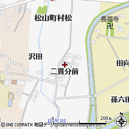 福島県喜多方市松山町鳥見山二貫分前432周辺の地図
