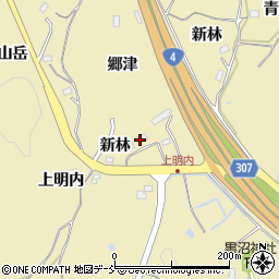 福島県福島市松川町金沢上明内周辺の地図