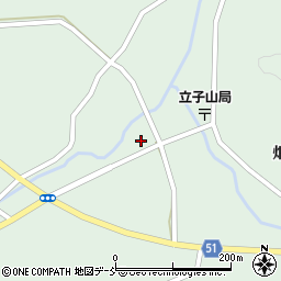 福島県福島市立子山小袋内周辺の地図