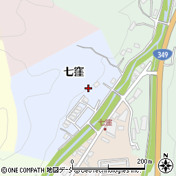 福島県伊達郡川俣町七窪周辺の地図
