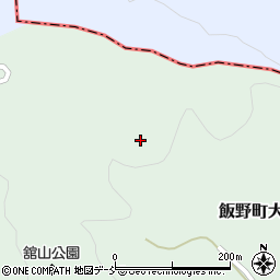 福島県福島市飯野町大久保（赤岩山）周辺の地図
