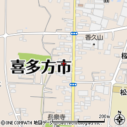 福島県喜多方市松山町村松常盤町2733周辺の地図