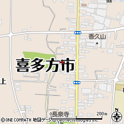 福島県喜多方市松山町村松常盤町2848周辺の地図