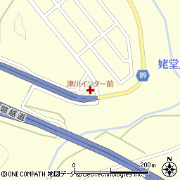 津川インター前周辺の地図