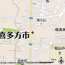 福島県喜多方市松山町村松常盤町2584周辺の地図