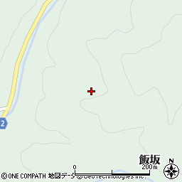 福島県川俣町（伊達郡）飯坂（麓山）周辺の地図