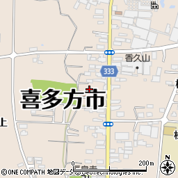 福島県喜多方市松山町村松常盤町2732周辺の地図