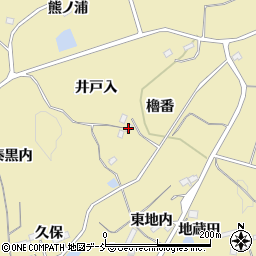 福島県福島市松川町金沢（井戸入）周辺の地図