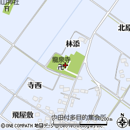 福島県喜多方市岩月町宮津林添周辺の地図