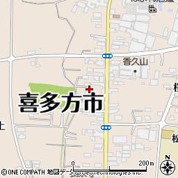 福島県喜多方市松山町村松常盤町2850周辺の地図